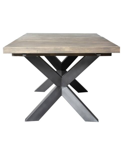 Table semi haute manguier new york marron - 140x90x92 cm