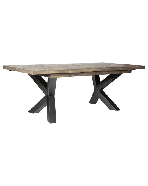 Table semi haute manguier new york marron - 140x90x92 cm