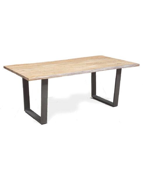 Table à manger en acacia massif acacia forest brut - 240x100x76 cm