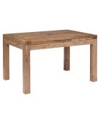 Table rectangulaire à rallonges acacia gordon marron - 130x90x78 cm