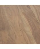 Brauner runder Tisch mit Akazienmotiv - D.135x76 cm