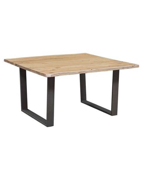 Table carrée acacia forest brut - 140x140x76 cm