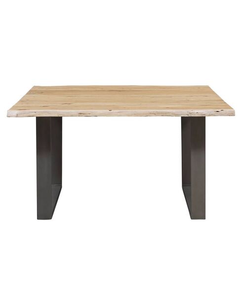 Table carrée acacia forest brut - 140x140x76 cm