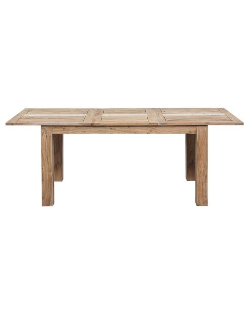 Table à manger plateau cannage acacia tatoo naturel - 155x90x77 cm