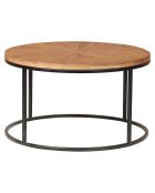2 Tables basses rondes gigognes manguier solaris naturel
