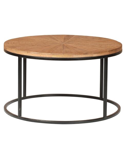 2 Tables basses rondes gigognes manguier solaris naturel