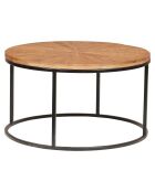 2 Tables basses rondes gigognes manguier solaris naturel