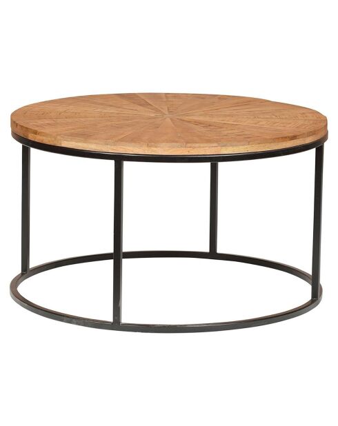2 Tables basses rondes gigognes manguier solaris naturel