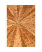 2 Tables basses rondes gigognes manguier solaris naturel