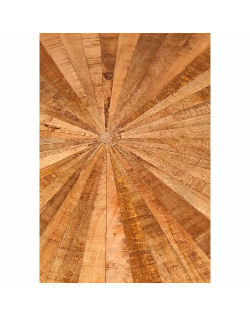 2 Tables basses rondes gigognes manguier solaris naturel
