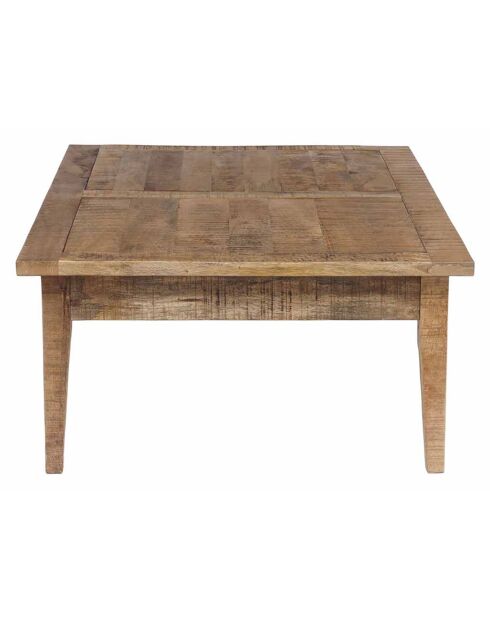Table basse 4 tiroirs manguier farm brun/miel - 130x80x40 cm