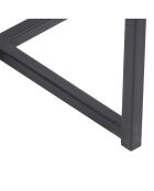 Sellette pyramide bois et métal acacia sirocco marron - 35x35x66 cm