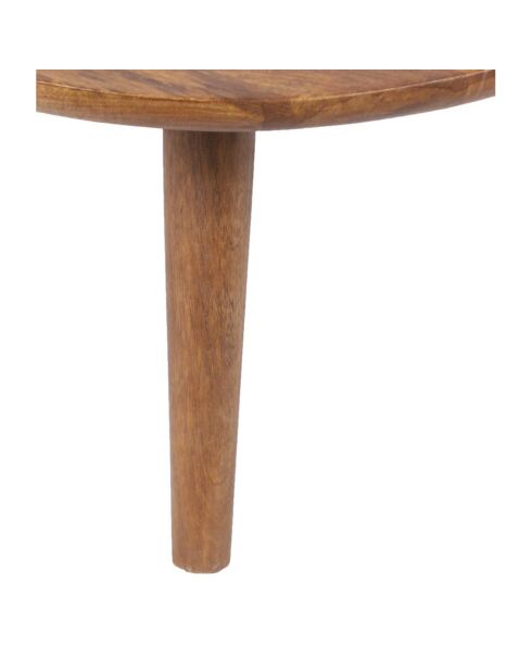 Bout de canapé losange en manguier massif marron - 80x75x36 cm