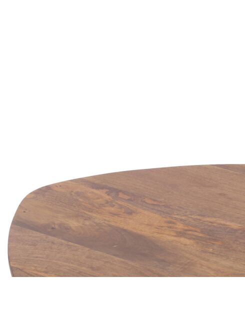 Bout de canapé losange en manguier massif marron - 80x75x36 cm