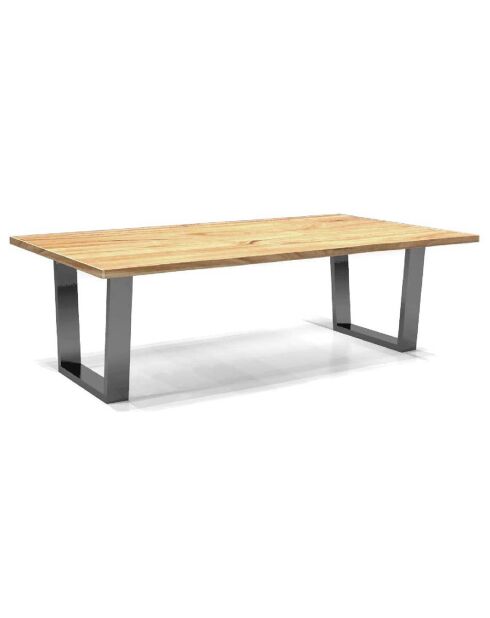 Table basse rectangulaire en acacia massif brut - 150x80x46 cm