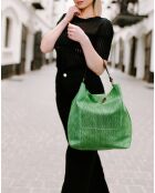 Sebastiana grüne Schultertasche aus Leder - 38x36x14 cm