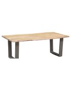 Table basse rectangulaire bois acacia forest brut - 130x70x46 cm