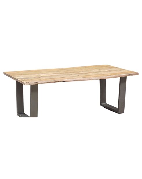 Table basse rectangulaire bois acacia forest brut - 130x70x46 cm