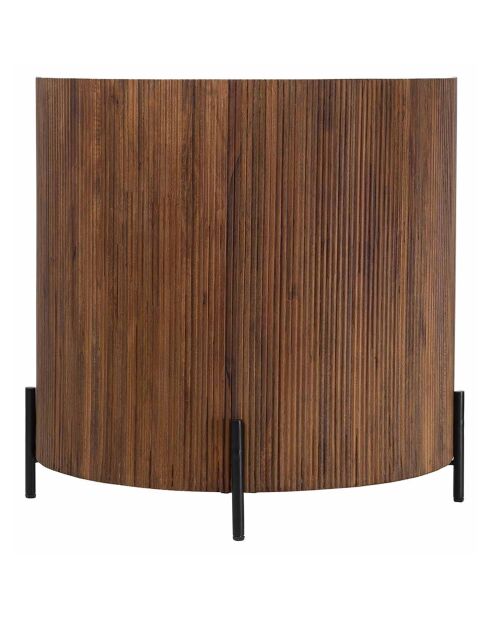 Bar demi lune acacia kfir marron - 100x55x100 cm