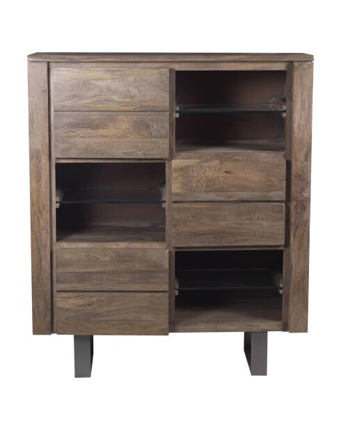Meuble haut manguier new york vintage marron - 120x45x140 cm