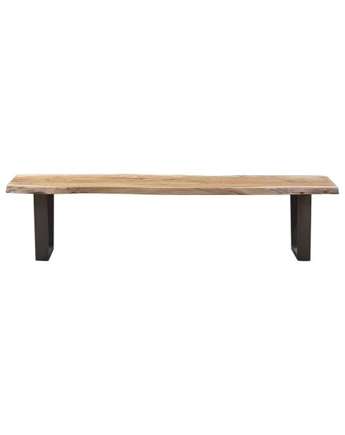 Grand banc bois acacia forest brut - 190x36x46 cm