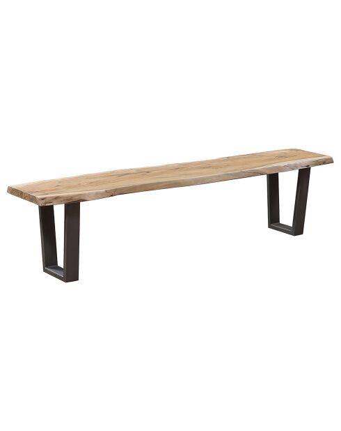 Grand banc bois acacia forest brut - 190x36x46 cm