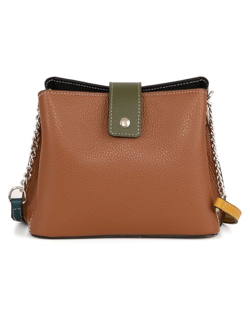 Ciosa Schultertasche aus schwarzem Leder - 22x17x10 cm