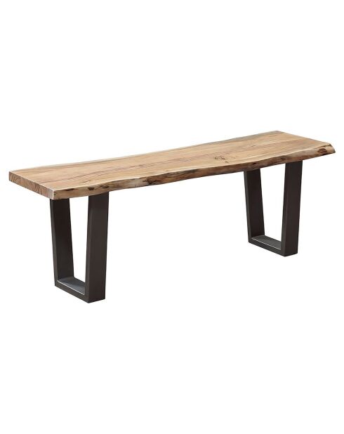 Banc en bois acacia forest brut - 130x36x46 cm