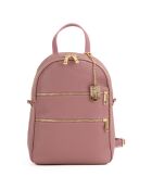 Sac à dos en Cuir Zeolla rose - 22x29x11 cm