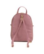 Sac à dos en Cuir Zeolla rose - 22x29x11 cm