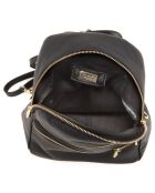 Sac à dos en Cuir Zeolla noir - 22x29x11 cm