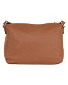 Orlanda cognac leren schoudertas - 29x23x12 cm