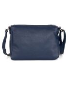 Orlanda Schultertasche aus Leder, 29 x 23 x 12 cm, Marineblau
