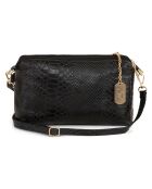 Luigina Schultertasche aus schwarzem Leder - 28x19x7 cm