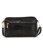 Luigina Schultertasche aus schwarzem Leder - 28x19x7 cm