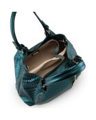 Groene Eloisa leren handtas - 38x28x16 cm