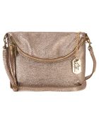 Borsa a tracolla Beverly in pelle color bronzo - 22x18x2 cm