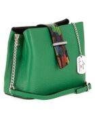 Anna Morellini grüne Schultertasche aus Leder - 22x17x10 cm