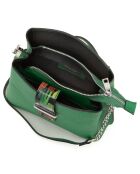 Anna Morellini grüne Schultertasche aus Leder - 22x17x10 cm