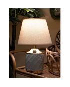 Lampe de table cape town multicolore - 14.2-30x31-30 cm