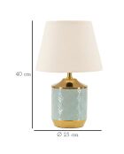 Lampe de table cape town multicolore - 14.2-30x31-30 cm