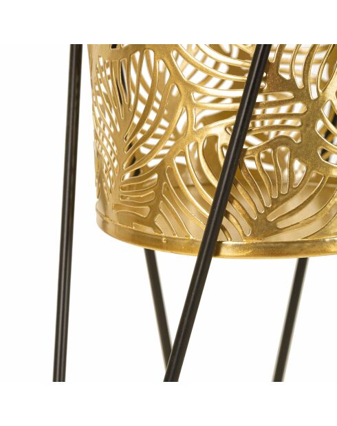 2 potten zwart/Evan - 21x21x47 cm