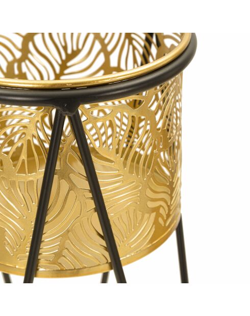 2 potten zwart/Evan - 21x21x47 cm