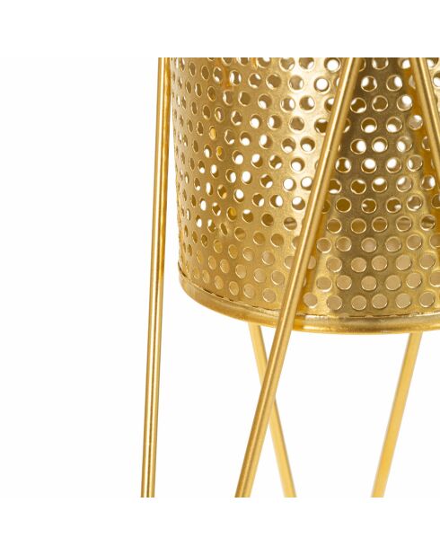 2 gouden potten - 21x21x47 cm