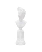 Sculpture statue de femme avec socle  blanc - 15x14.5x39.5 cm
