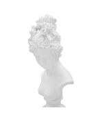 Sculpture statue de femme avec socle  blanc - 15x14.5x39.5 cm
