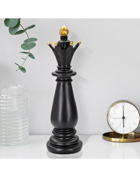 Décoration Evêque noir/doré - 14.5x14.5x40.5 cm