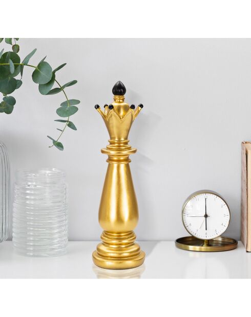 Decoración de obispo dorada/negra - 14,5x14,5x40,5 cm