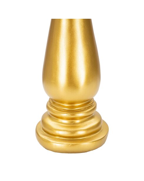 Decoración de obispo dorada/negra - 14,5x14,5x40,5 cm