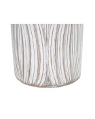 Vase en résine Panama lavage blanc - 16.5x16.5x62 cm
